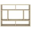 VidaXL Wall Shelf Sonoma Oak 75x16x55 Cm Chipboard