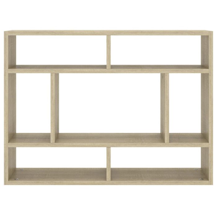 VidaXL Wall Shelf Sonoma Oak 75x16x55 Cm Chipboard
