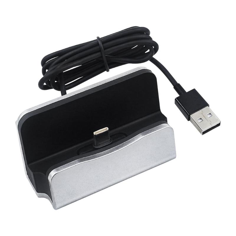 Type C Charging Dock 18W Fast Charging Double Color Black/White Compact Portable Wide Compatibility Safety Protections