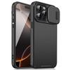 Posuvný kryt na ochranu fotoaparátu pro iPhone 16 13 15 14 11 12 Pro Max Plus Nárazuvzdorný pancéřovaný matný kryt pro iPhone 16e Fundas