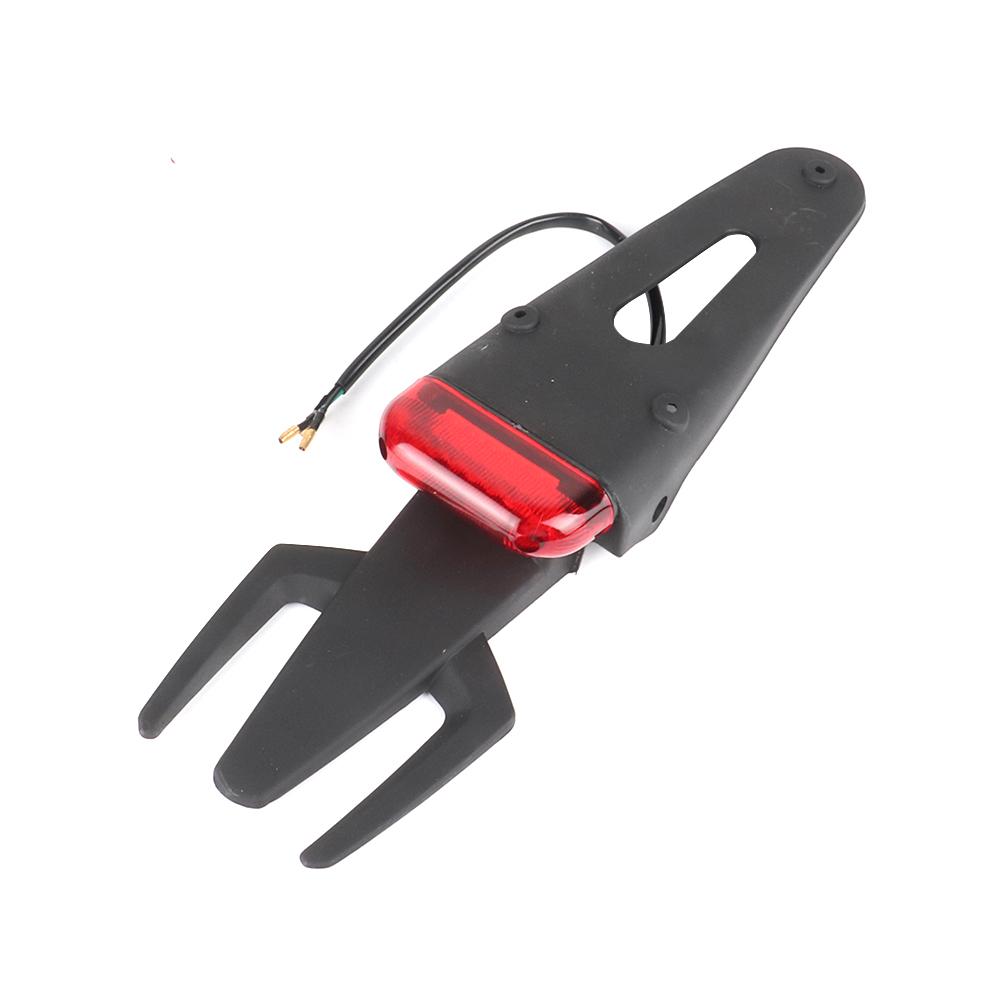 Motorcycle Universal 12V LED Taillight Brake Lamp With Rear Fender License Plate Bracket Holder for Enduro Off-Road Bike