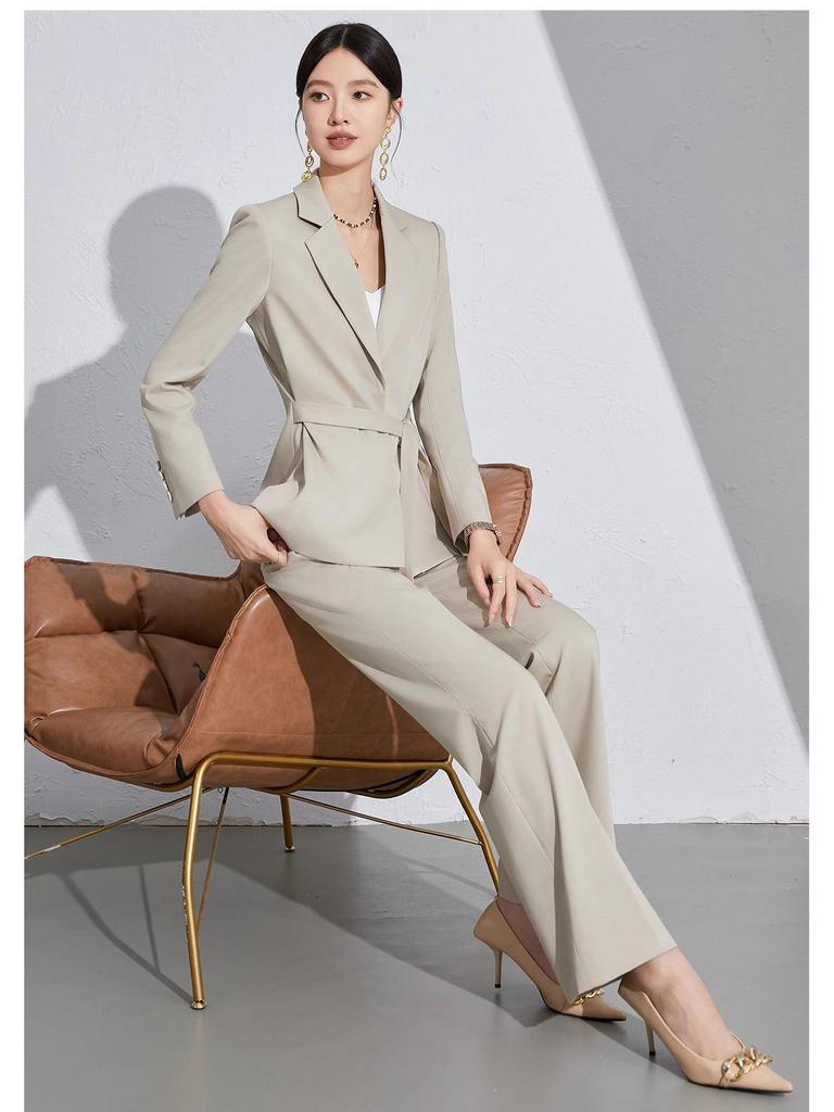 2024 Frühling/Herbst Professioneller Anzug: Stilvolles Lehrer- & Anwalts-Hosen-Set mit hochwertigem Business-Look