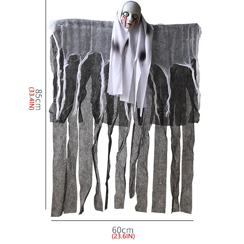 Scary Halloween Hanging Ghost Skull Halloween Party Decoration Hanging Grim Reaper Garden Bar Haunted House Skeleton Prop