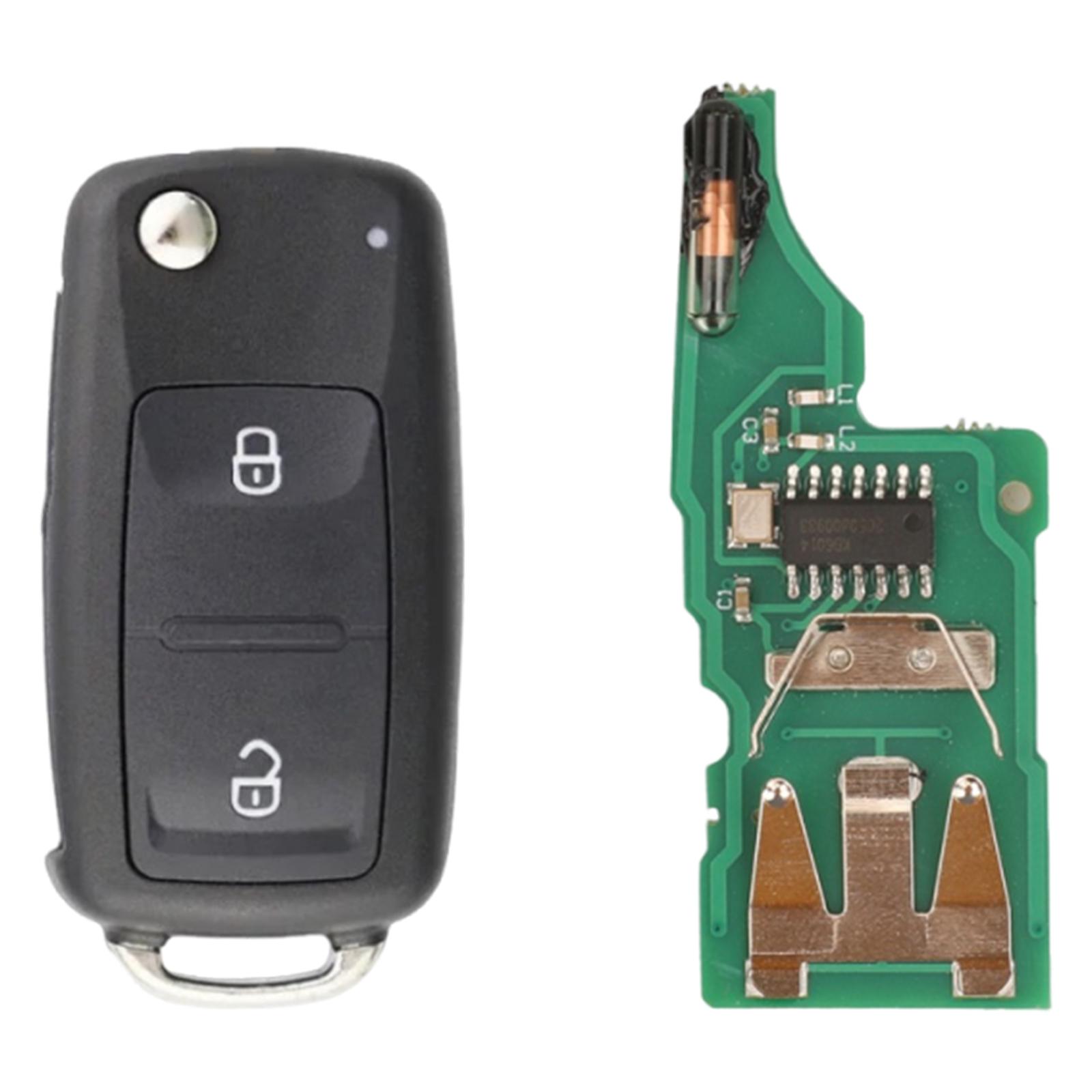 

5K0837202AD 2/3 Buttons Key Fob Replacement ID48 Chip 433MHz Car Remote Key for Volkswagen New Lavida Passat Sagitar