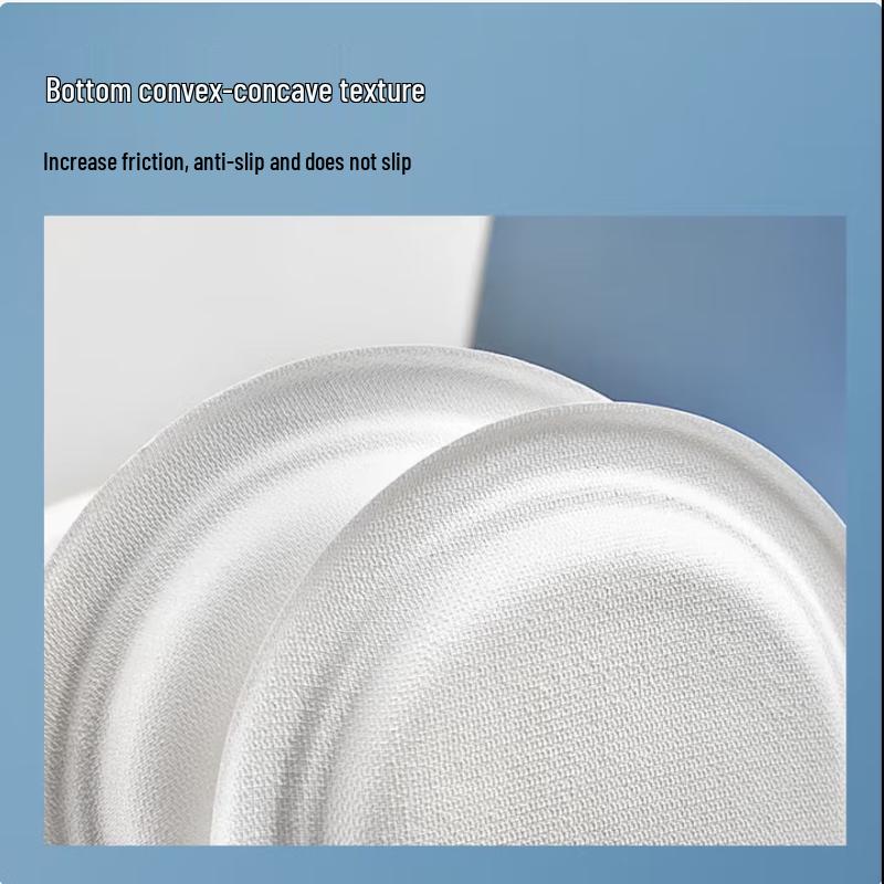 temeiju Sugarcane Pulp Disposable Round Plate