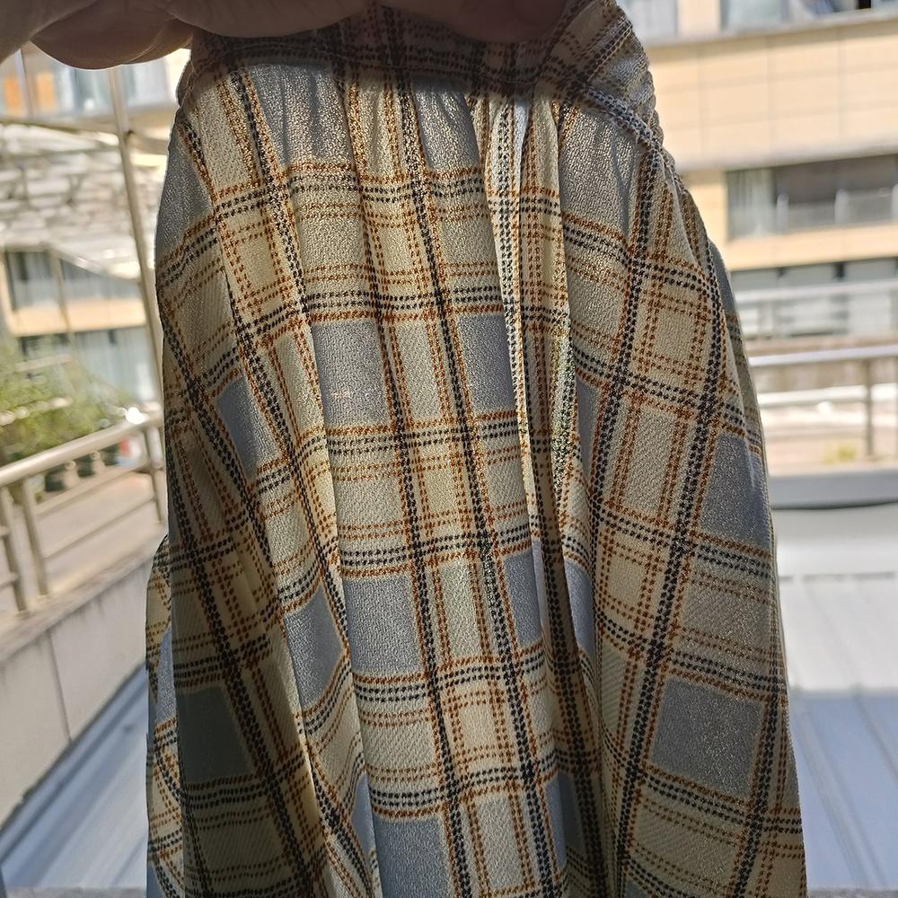 Letní tenké kostkované kalhoty pro ženy, ležérní volné široké kalhoty s vysokým pasem, hip-hop, streetwear, rovné kalhoty