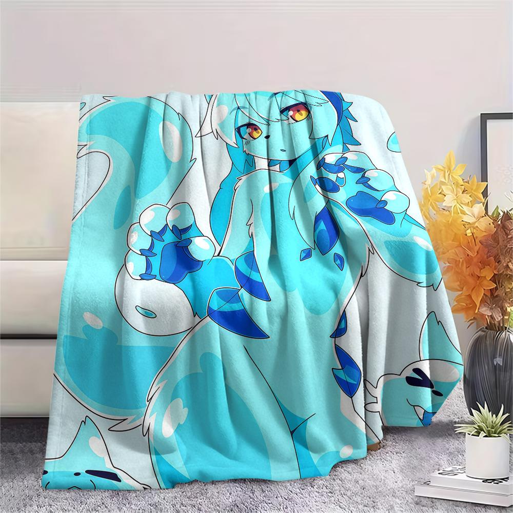 1 Pezzo Coperta in Flanella con Stampa Cartone Animato, Alta Qualità Confortevole per Tutte le Stagioni, Decorazione per la Casa, Calore e Comfort, Perfetta per Regalo di Natale Compleanno