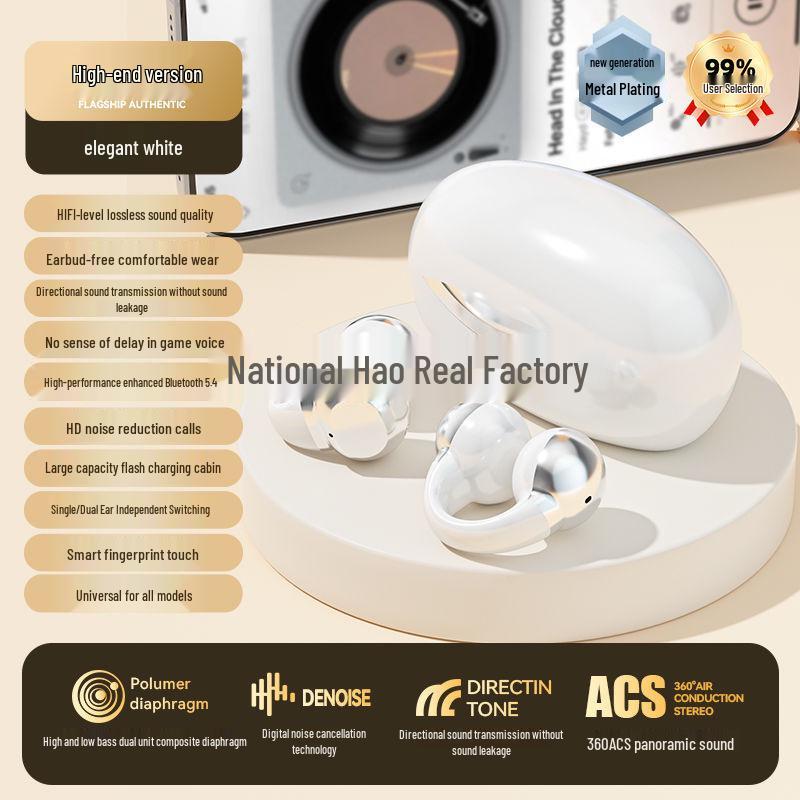 

J07 TikTok Earclip Wireless Bluetooth Headphones with Noise Reduction J07