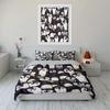 Cute Penguin Themed Home Decor Set Bedding Set with 1 Duvet Cover 2 Pillowcases Single Double King Queen Gift
