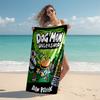 1pc DogMan2 Beach Towel, Comfortable and Thick, and Swimming/Bath/Picnic/Camping Towel, Suitable for Seaside Beaches