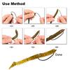 SOUGAYILANG 50pcs High Carbon Steel Jig Worm Fishing Hook