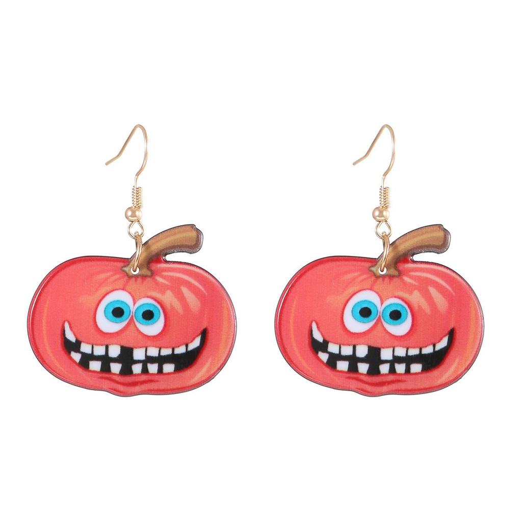 Unique Halloween Earrings: Creative Skull, Pumpkin, Bat, Fun Studs