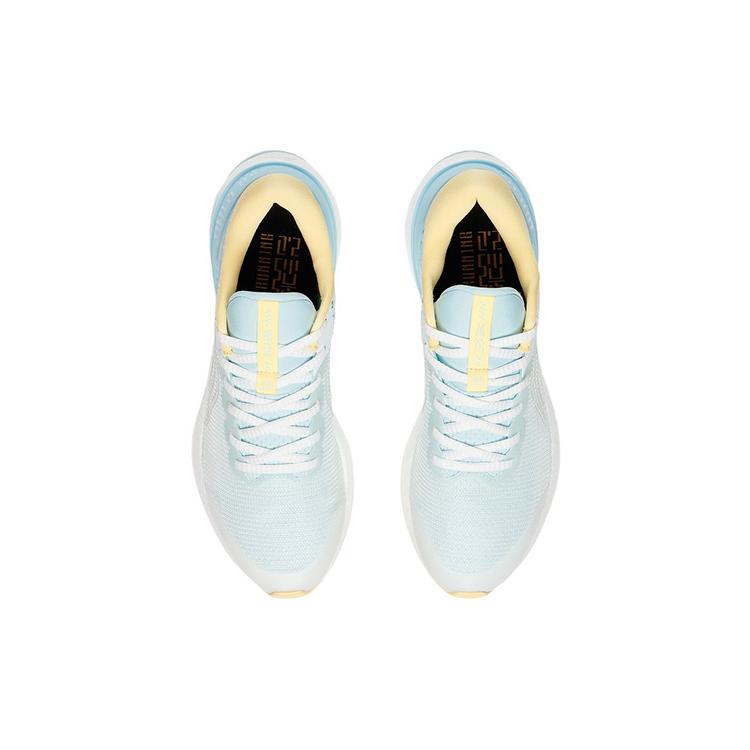 New LiNing YueYing 2.0 Cushioning Anti Slip And Wear Resistant Low Top Running Shoes Women's Beige Blue Yellow ARHS016-1
