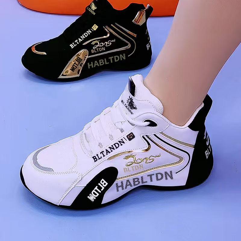 Fritidssko herresko par sportssko reisesko damesko allsidig mote studenttrend lær pappa-sko