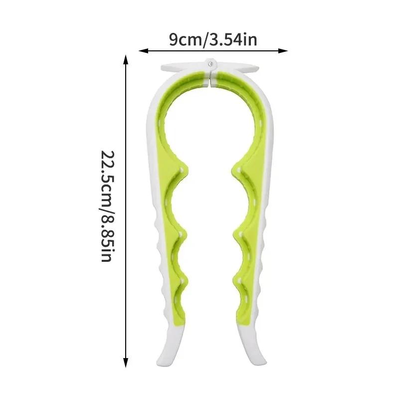 Multi-Functional 4-in-1 Can Opener & Bottle Opener Set | Anti-Slip Grip + 4 Position Bottle Cap Twister for Beer Soda Beverages