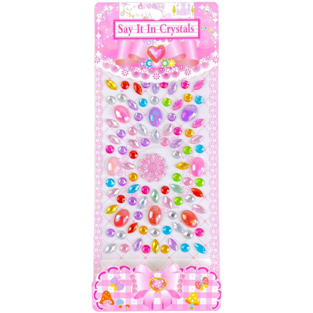 Children's 3D Princess Cartoon Diamond Gem Stickers - Cute Acrylic Crystal Toys