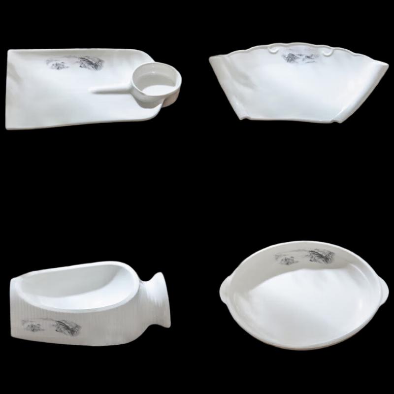 Glazed Irregular Ceramic Dinner Plate