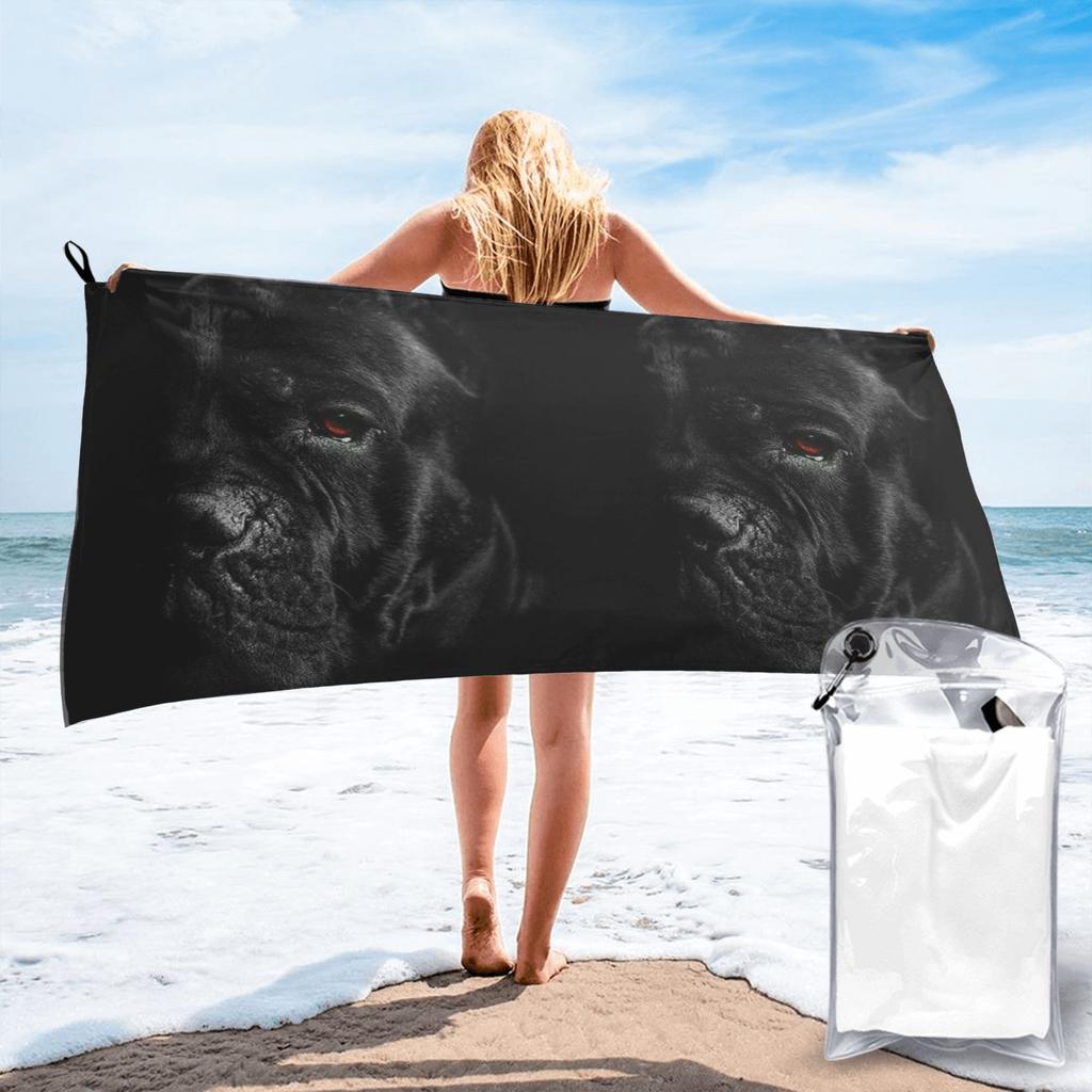 Cane Corso Animal Dog Beach Towel Soft Microfiber Quick Dry Absorbent Quick Towels For Bath