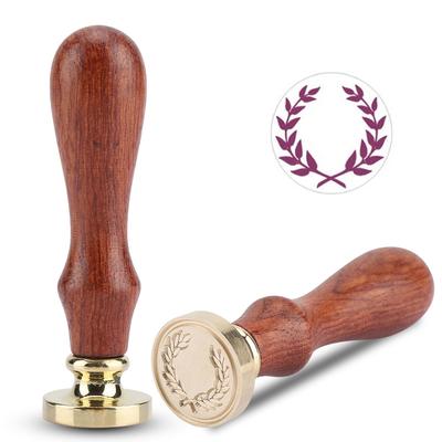 1 stuk retro houten zegellakstokjes, klassieke zegelstempel voor huwelijksuitnodigingskaarten(091)
