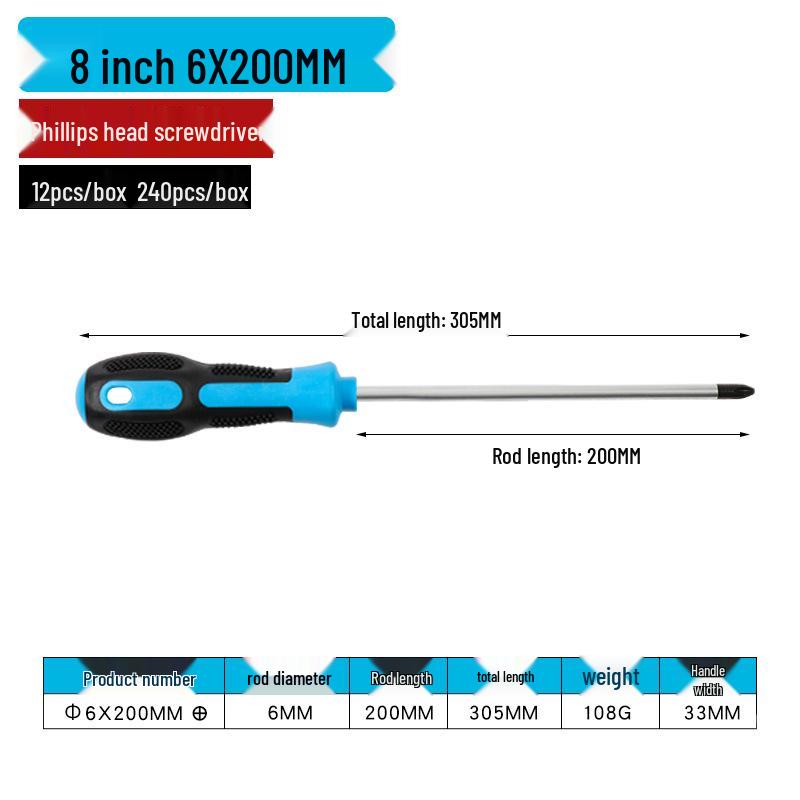 Șurubelniță magnetică Phillips anti-alunecare Chuangji – Mini unealtă izolată puternică pentru uz casnic