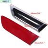 2x Silver Car SUV Air Flow Fender Side Vent Decoration Sticker Cover Accessories