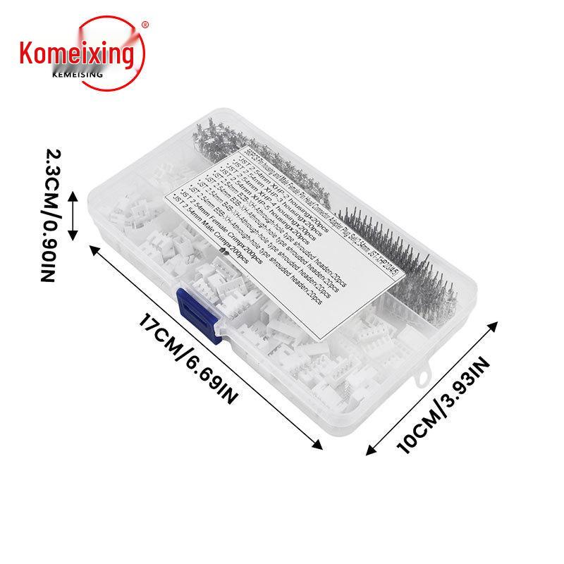 560PCS JST-XH Terminal Connector Set, 2-5 PIN, 2.54mm