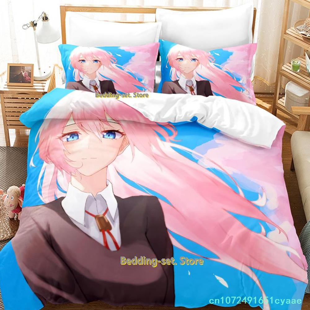 New Shikimori's Not Just A Cutie Bedding Set Cartoon Anime three-piece Set Adult Kid Bedroom Duvetcover Sets Camas Dormitorio