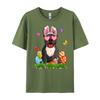 Cute French Bulldog Dog Bunny Ears Easter Eggs Easter Day Graphic T Shirts 100 Cotton Anime T Shirts Mardi Gras