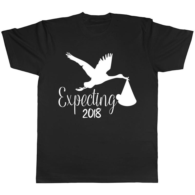 En attendant 2018 grossesse hommes femmes dames T-Shirt unisexe S разноцветный