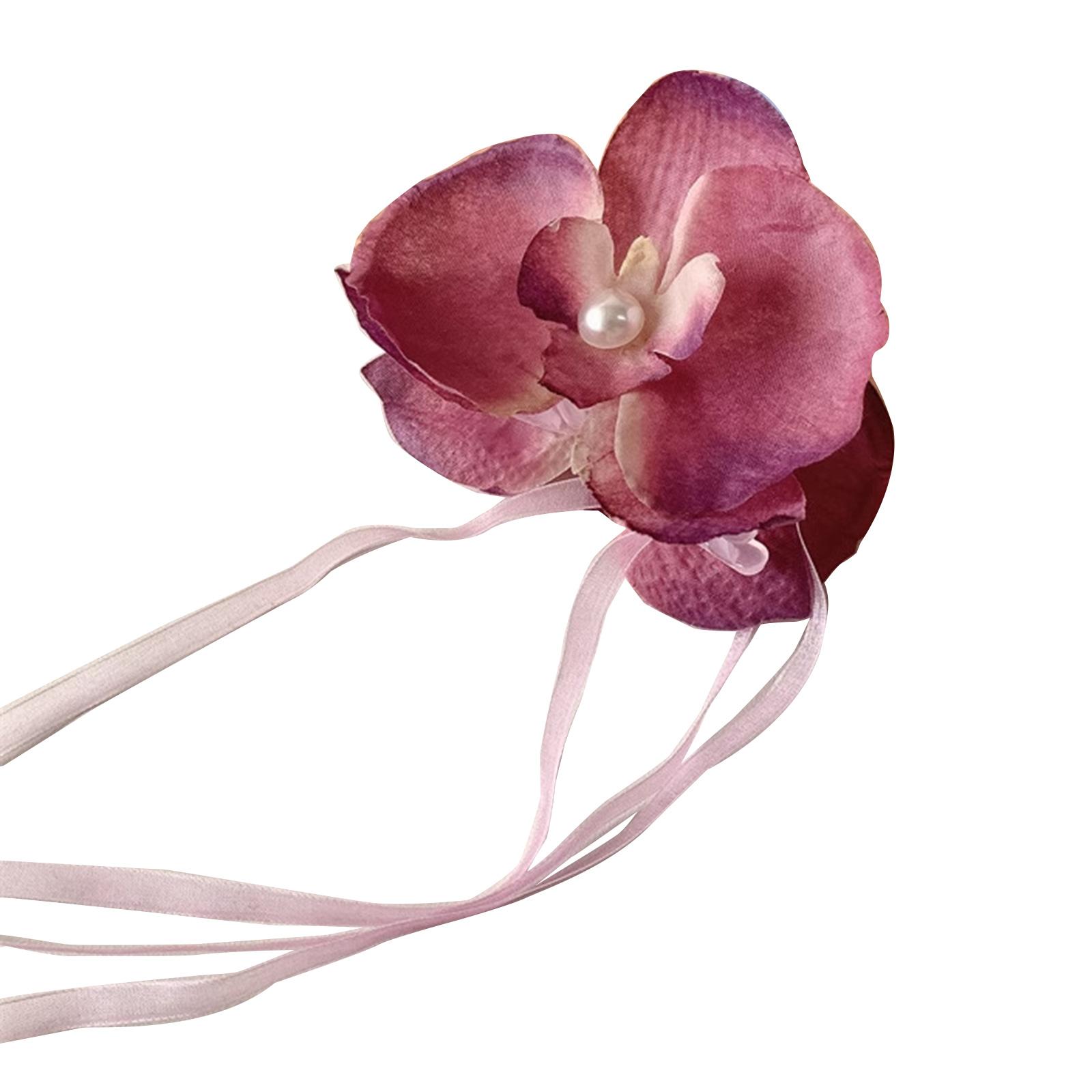 

Заколка-краб для волос для женщин, ленточный цветочный зажим-краб, зажим-зажим, нескользящий зажим-краб для волос, летние заколки, свадебный зажим для придания формы волосам