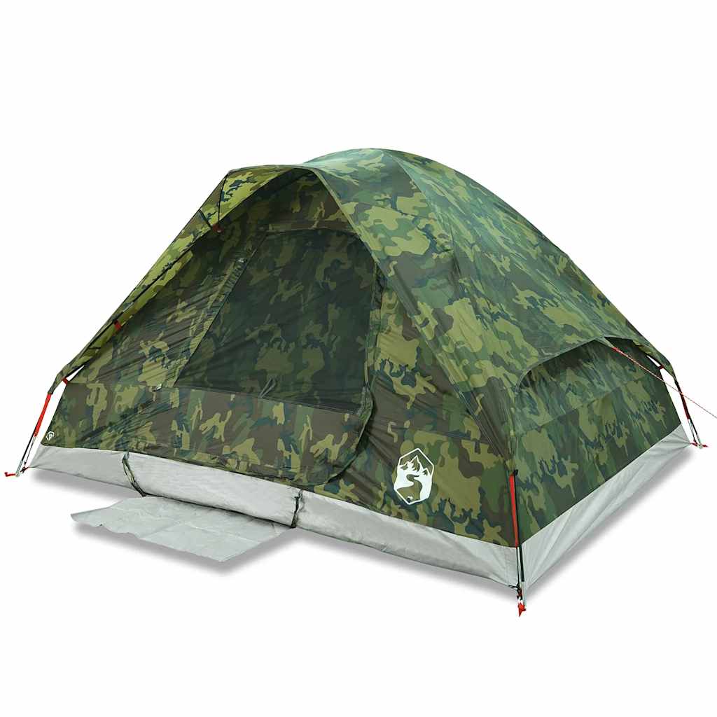 Dome Family Tent for 6 Persons Camouflage Pattern Waterproof