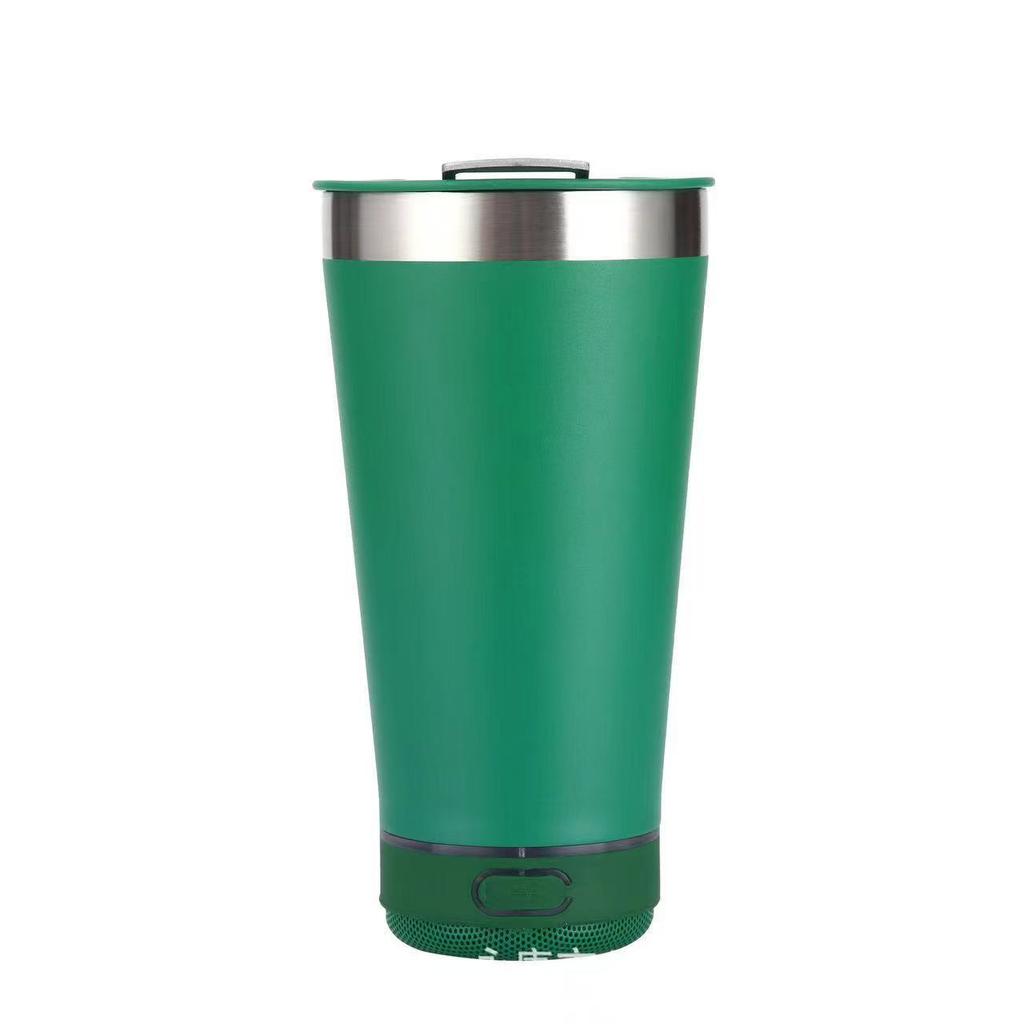 16oz Smart Bluetooth Speaker Car Portable Car Cup Creative Bottle Opener Stainless Steel Thermos Cup