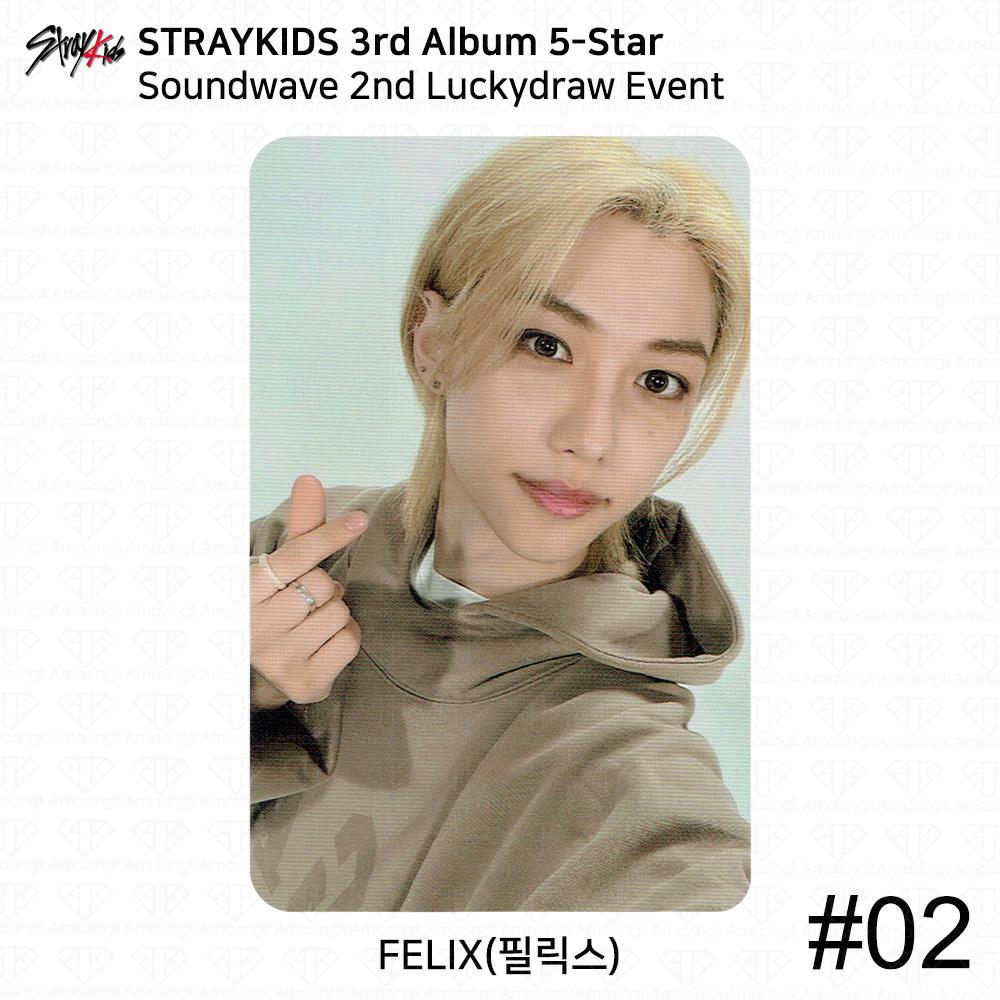 

Третий мини-альбом Stray Kids 5 Star Soundwave, вторая фотокарточка Luckydraw Polaroid KPOP Felix - #02