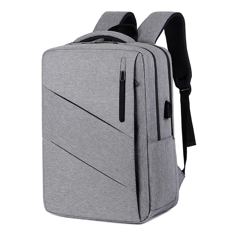 Multi-layer Business Laptop Bag USB Charging Backpack Men's Trendy Hot-selling Simple School Bag