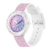 Dětské hodinky Swatch Flik Flak, měkká fialová, noční obloha, quartzové