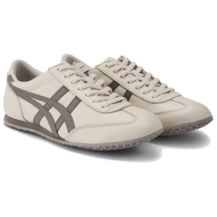 ONITSUKA TIGER Machu Racer Fashion Comfortable Slip Resistant Durable Low Top Lifestyle Casual Shoes Unisex Casual Shoes White Gray 1183B770-108