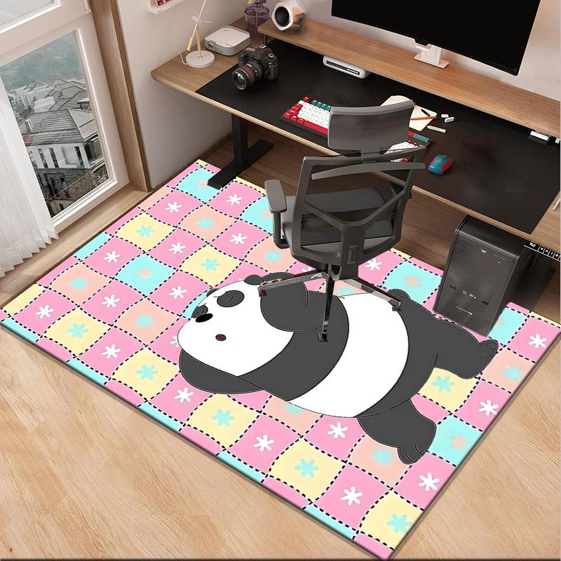 Nightly Friends bears Adventure Office Rug Chair Mat, Game Carpet, Suitable for Front Door, Bedroom, Living Room, Desk, Holiday Gift