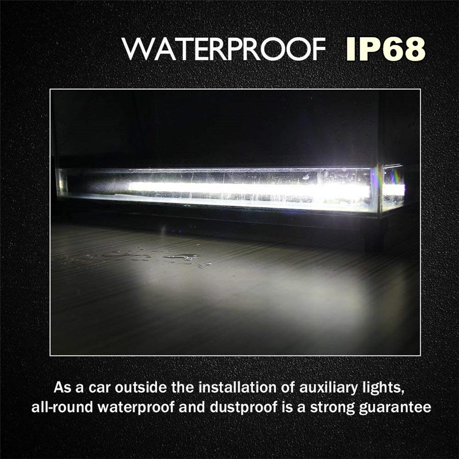 20Inch 180W Slim Single Row 6D Spot Beam Off-Road Led Work Light Bar Waterproof