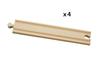 BRIO Straight Track 216mm (33341) for ages 3 and up [Toy, Wooden Toy, Wooden Track, Gift for BirthdayChristmas]