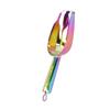 Ice Scoop Stainless Steel Ice Scraper Shovel Flour Scoop Kitchen Gadgets AccessoriesColorful 8in