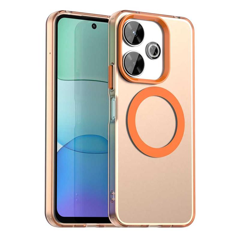 Transparent Case For Xiaomi Redmi 13 Case Redmi 13 Magnetic Adsorption Wireless Charge Back Cover For Redmi 13 Case 6.79 Inch