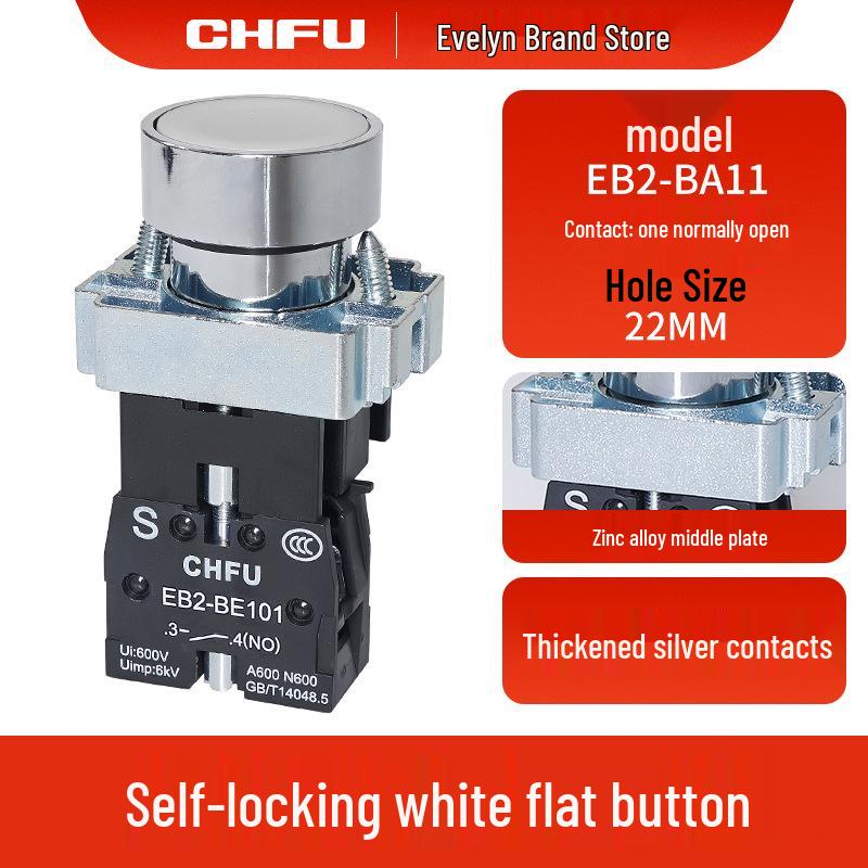 XB2 Emergency Stop Self-Locking Metal Push-Button Switch with Mushroom Head