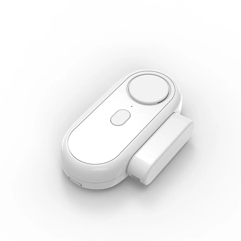 0-120dB צליל 2 ב-1 אזעקת רטט ופתיחה לדלת וחלון עם 5 רמות רגישות לרטט, סוללות AAA ושלט כלולים