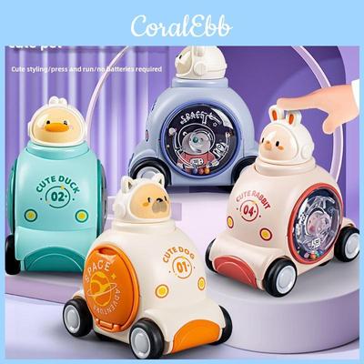 Baby Lern-Weltraum-Druckauto mit Zeichentrickhase für Kinder zum Lernen und Spielen