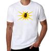 Mohawk Warrior Flag Iroquois Canada and USA yellow and black background HD High Quality TShirt All Match Print Short Sleeve Top