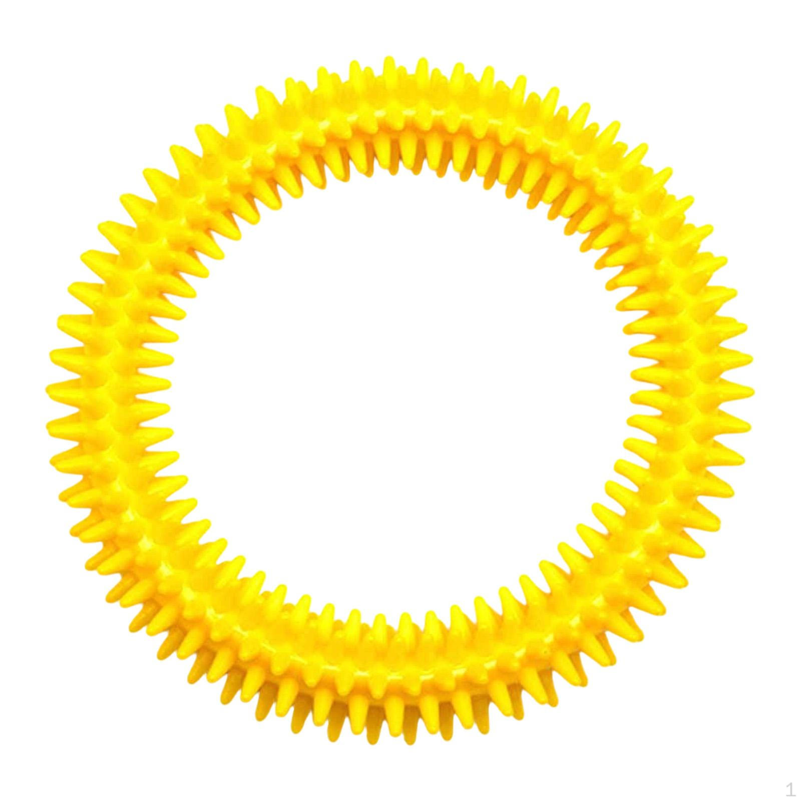 

Sensory Flexible Spiky Fidget Toy Soft Acupressure Massage Bracelet Gentle Texture Eco Friendly PP жёлтый