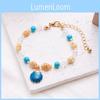 Natural Shell Beaded Bracelet With Star Shape For Summer Vacation Gift For Women And Men