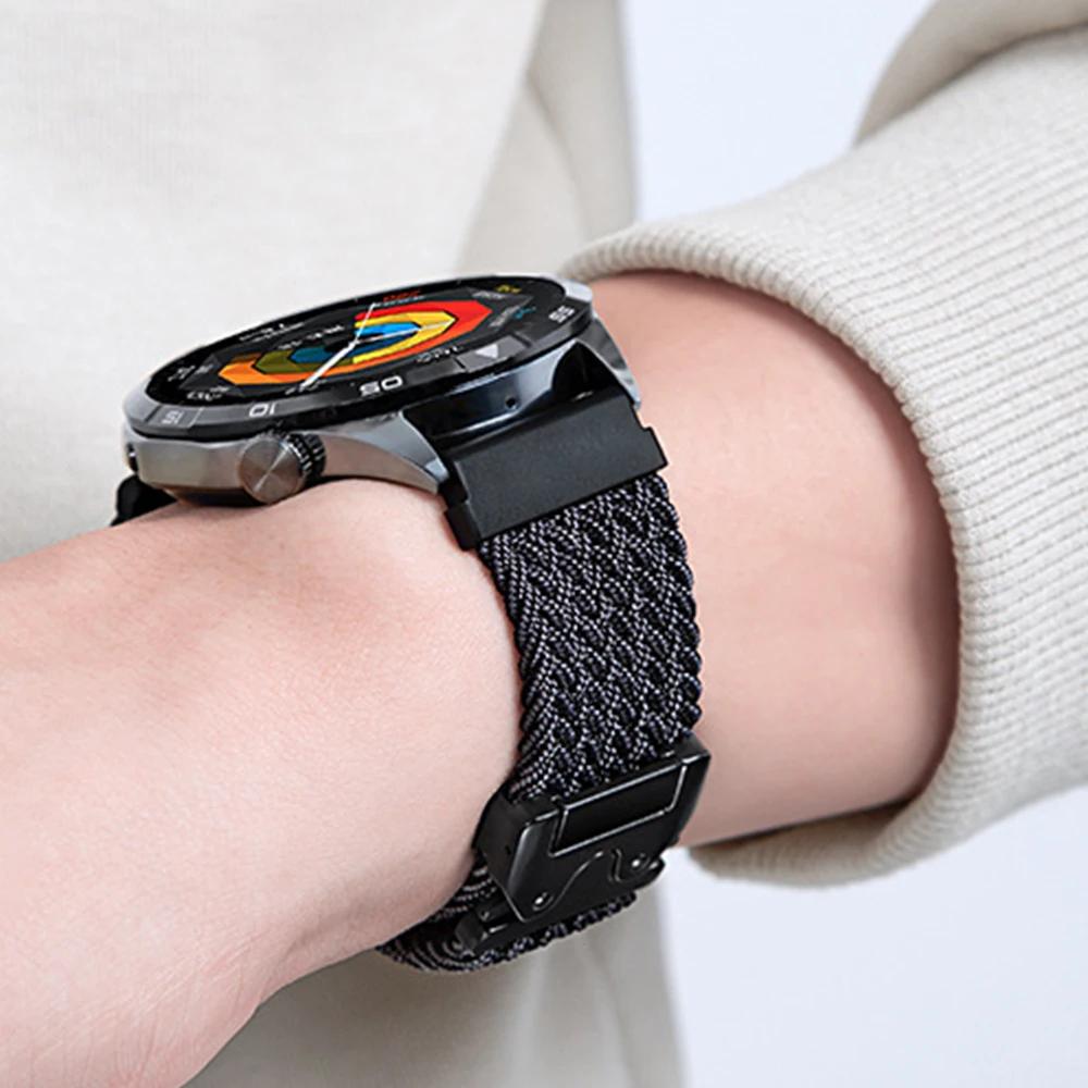 22mm 20mm Nylon Strap for Huawei Watch GT4/5 Pro 46mm Parachute Wristband for Samsung Galaxy Watch 4 5 6 7 44mm 40mm Accessories