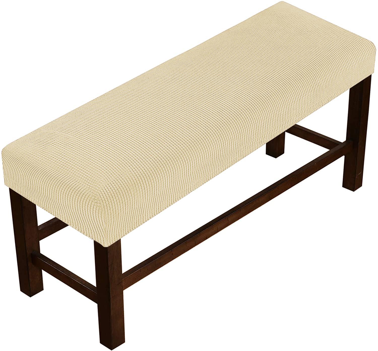 Чехлы для скамейки, эластичный чехол, прямоугольная подушка для обеденной скамейки, толще бежевый