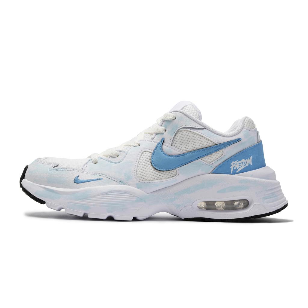 Nike Air Max Fusion Leather Slip Resistant Low top Running Shoes Unisex Blue CJ1670-102(Team2058-S-BOX)